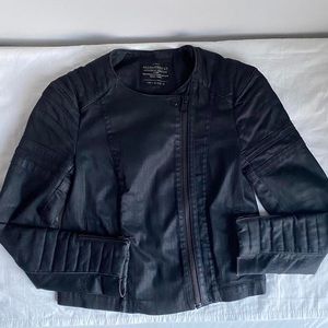 All Saints Axelle Biker Denim Jacket